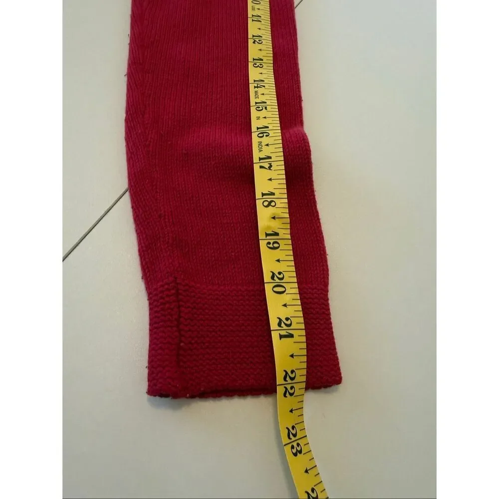 Liz Claiborne Villager Sport Sweater Vintage Red Sailor Collar Nautical Size MP